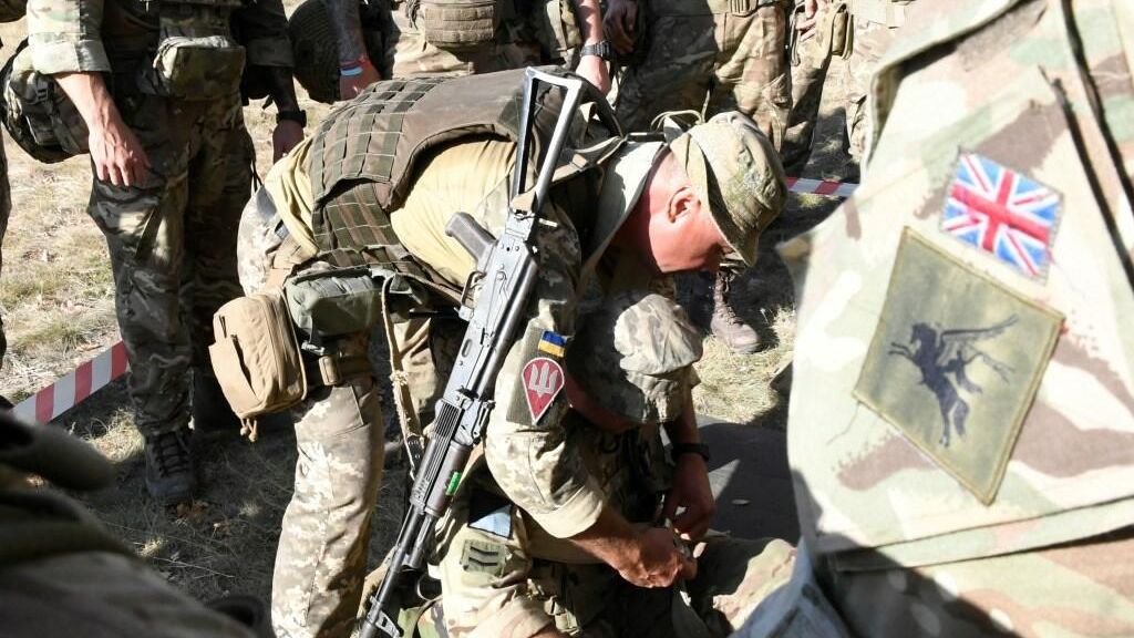 Военнослужащие Украины и Великобритании Военнослужащие Украины и Великобритании - РИА Новости, 1920, 10.01.2022
