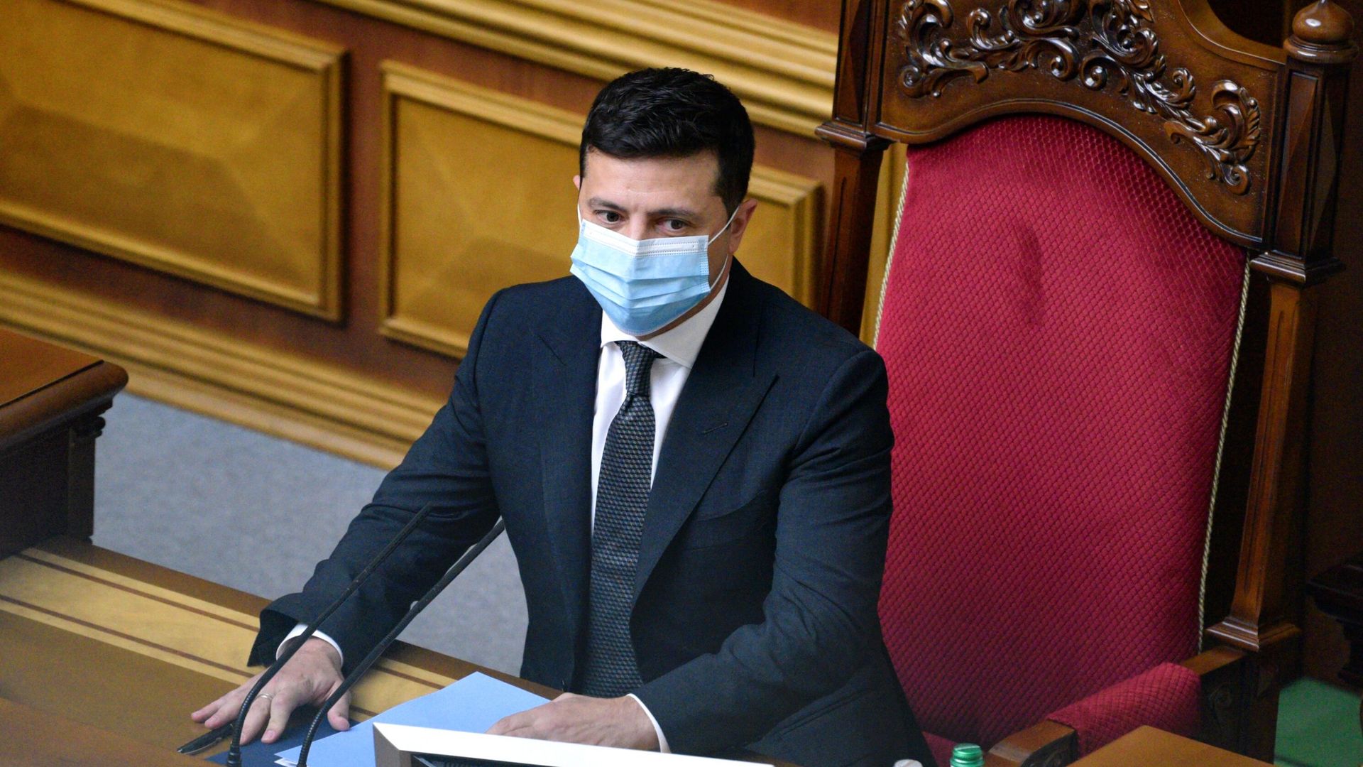 Президент Украины Владимир Зеленский на заседании в Верховной Раде Президент Украины Владимир Зеленский на заседании в Верховной Раде - РИА Новости, 1920, 08.02.2021