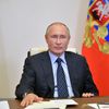 Президент РФ Владимир Путин во время встречи в режиме видеоконференции с членами правления Российского союза промышленников и предпринимателей (РСПП)