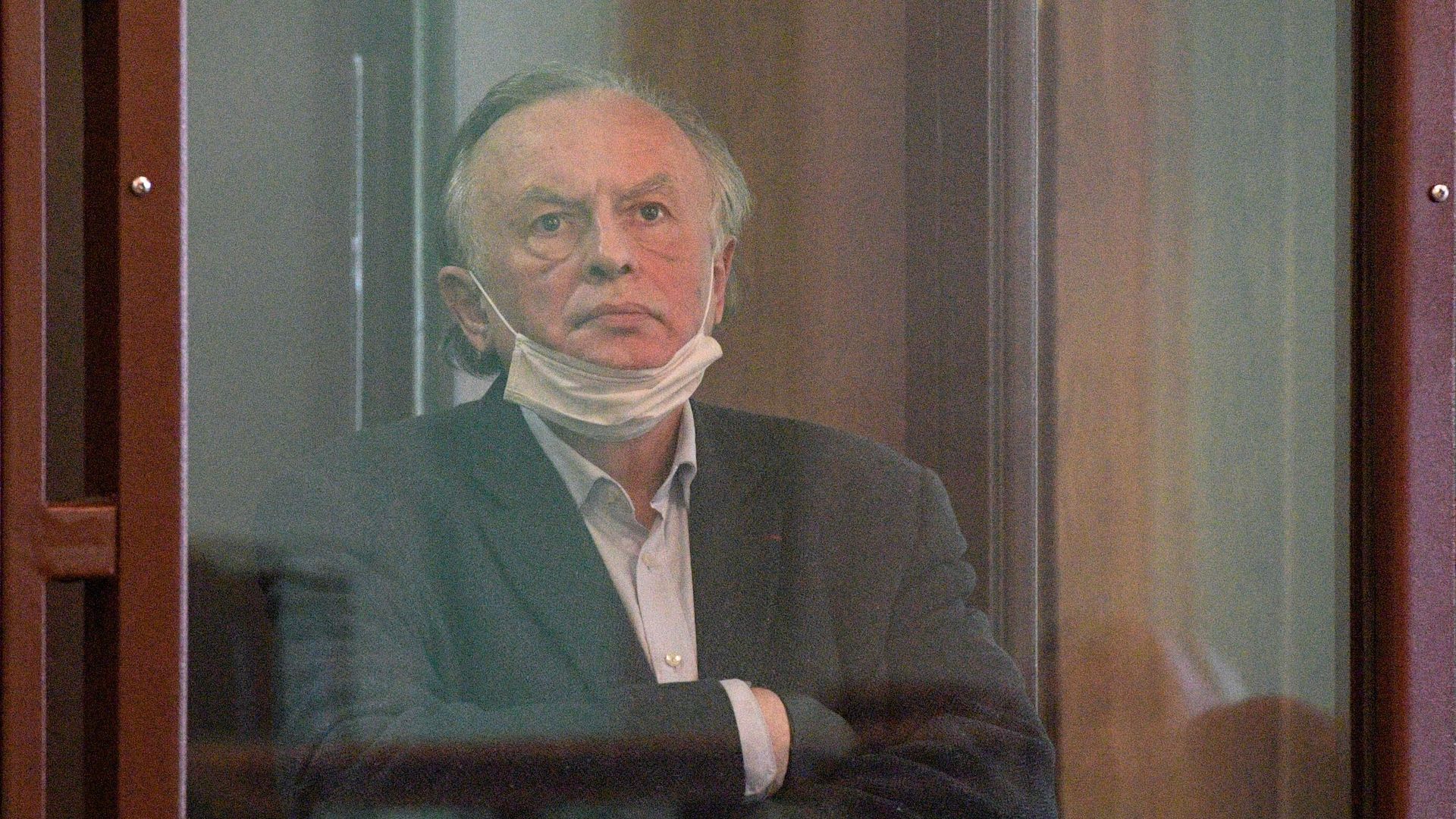 Историк Олег Соколов в зале судебного заседания Октябрьского районного суда Санкт-Петербурга Историк Олег Соколов в зале судебного заседания Октябрьского районного суда Санкт-Петербурга - РИА Новости, 1920, 25.12.2020