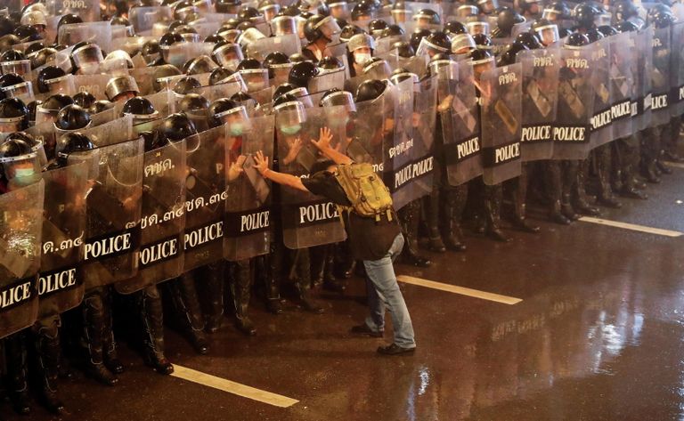Акция протеста в Бангкоке Акция протеста в Бангкоке