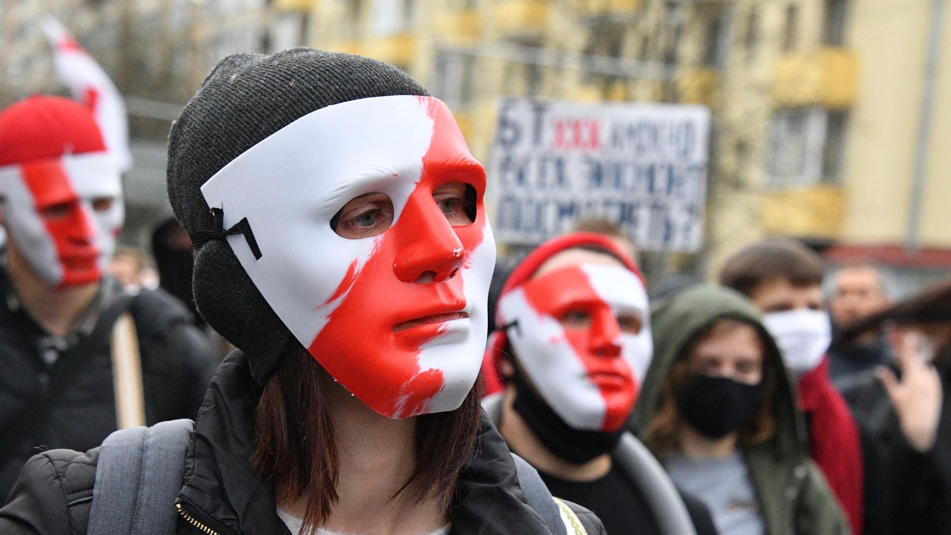 Участники акции протеста оппозиции Народный ультиматум в Минске Участники акции протеста оппозиции Народный ультиматум в Минске - РИА Новости, 1920, 31.03.2021