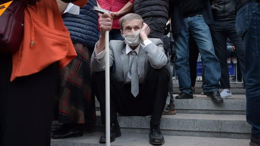 Акция протеста оппозиции в Тбилиси Акция протеста оппозиции в Тбилиси - РИА Новости, 1920, 06.11.2020