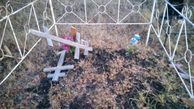 Поврежденные подростками надгробия в селе Алексеевка Любинского района Омской области - РИА Новости, 1920, 01.11.2020
