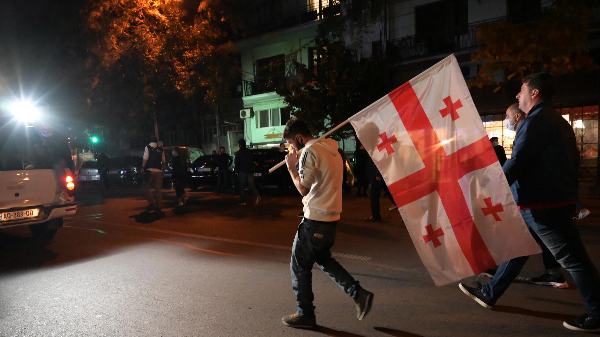 Участники акции оппозиции в Тбилиси Участники акции оппозиции в Тбилиси - РИА Новости, 1920, 05.11.2020