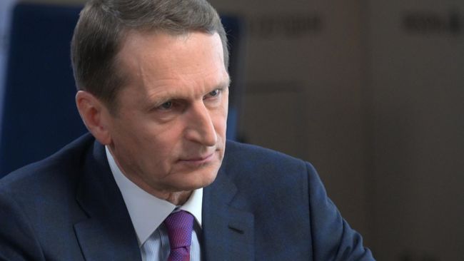 Директор Службы внешней разведки РФ Сергей Нарышкин во время интервью РИА Новости
