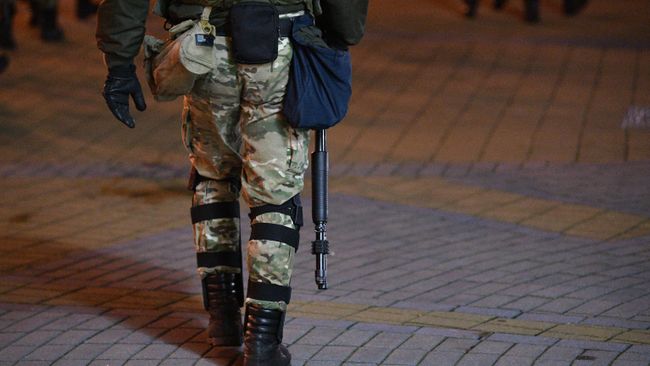 Сотрудник правоохранительных органов в Минске