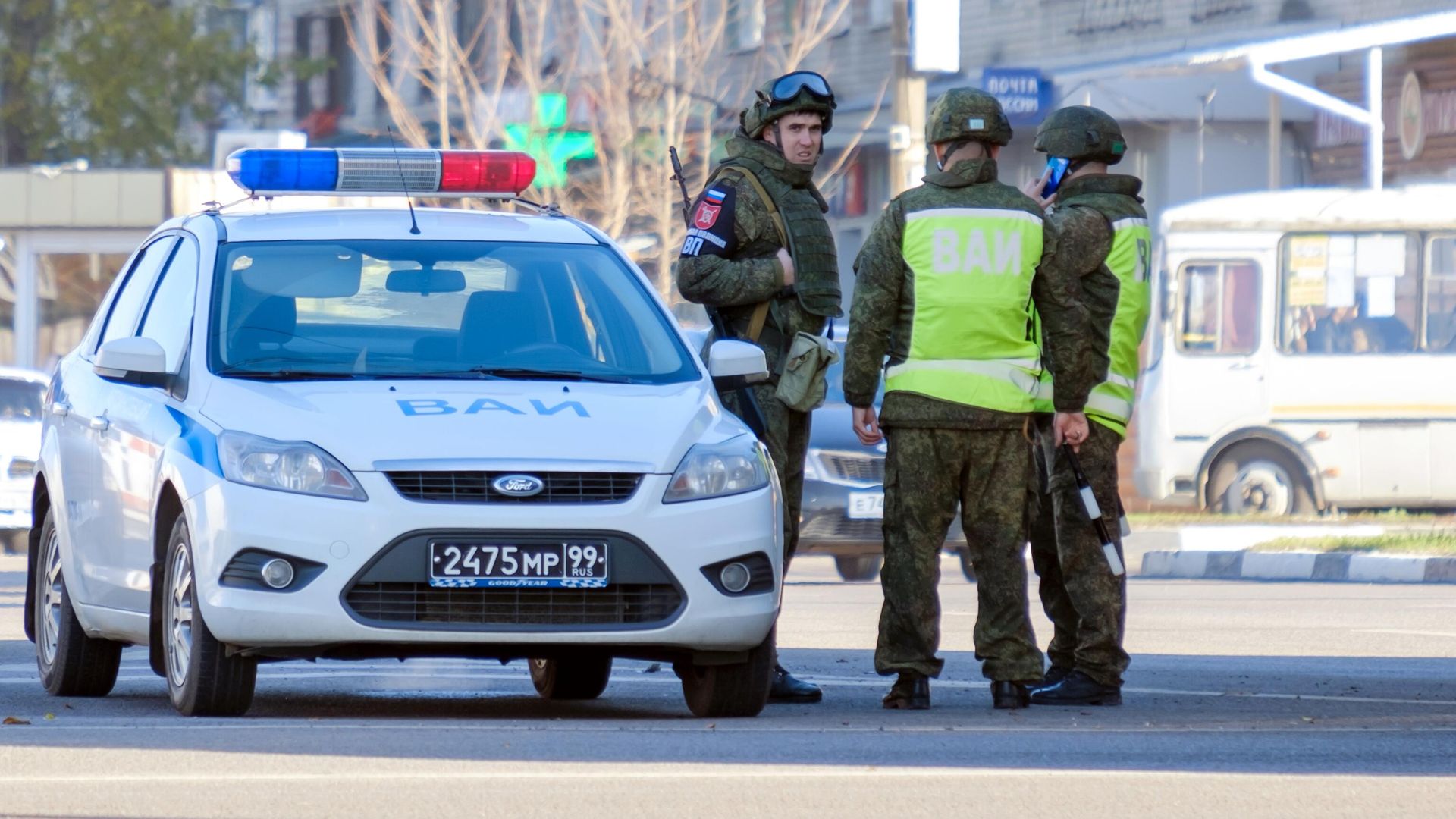 Патруль военной полиции на окраине Воронежа Патруль военной полиции на окраине Воронежа - РИА Новости, 1920, 14.04.2022