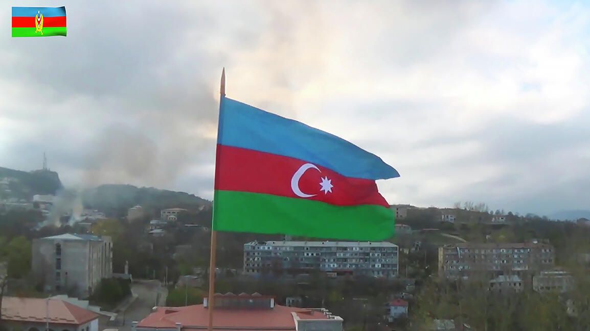 Кадр видео, снятого в Шуше Кадр видео, снятого в Шуше - РИА Новости, 1920, 03.05.2022