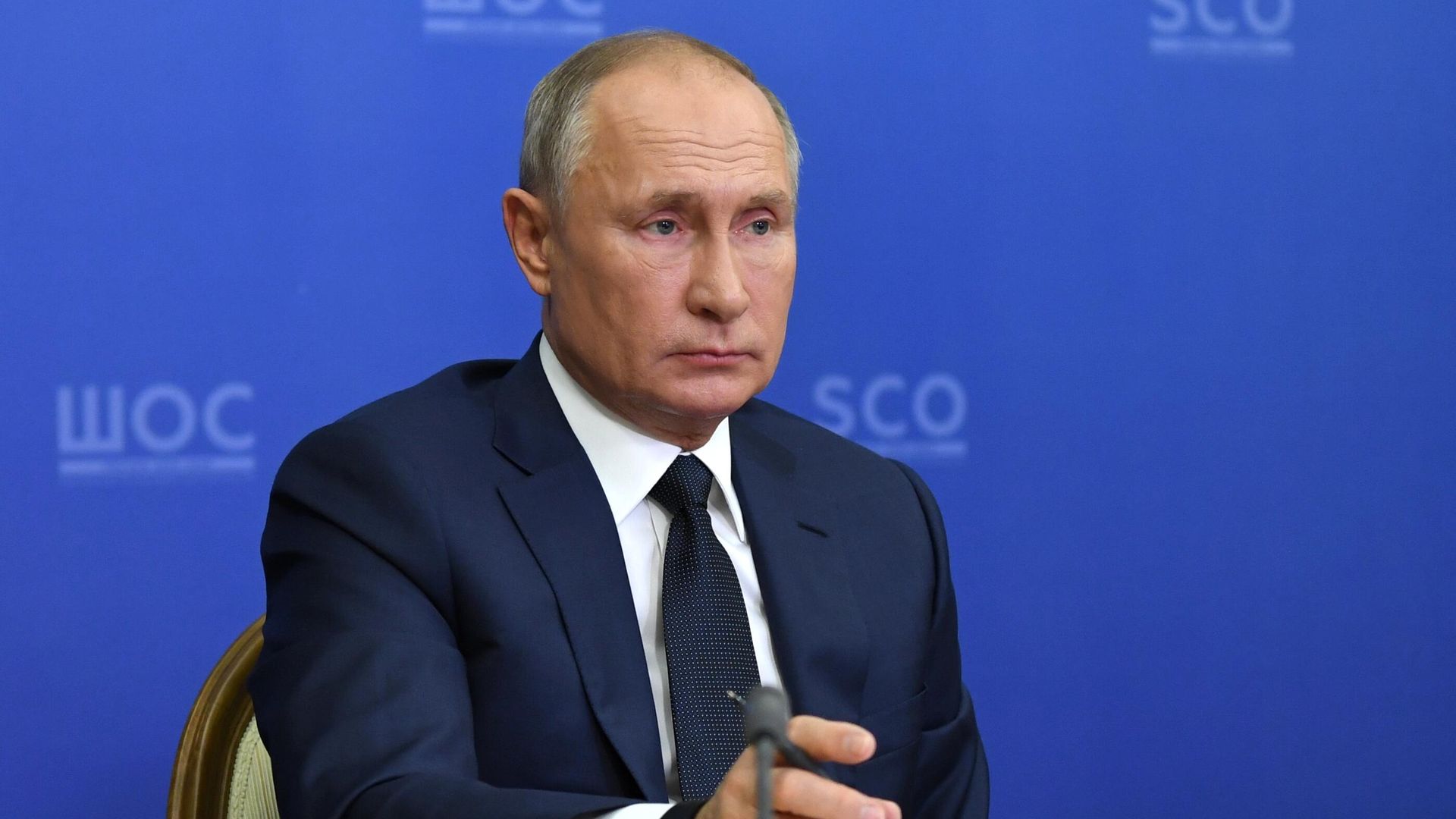 Президент РФ Владимир Путин проводит в режиме видеоконференции заседание Совета глав государств - членов ШОС Президент РФ Владимир Путин проводит в режиме видеоконференции заседание Совета глав государств - членов ШОС - РИА Новости, 1920, 10.11.2020