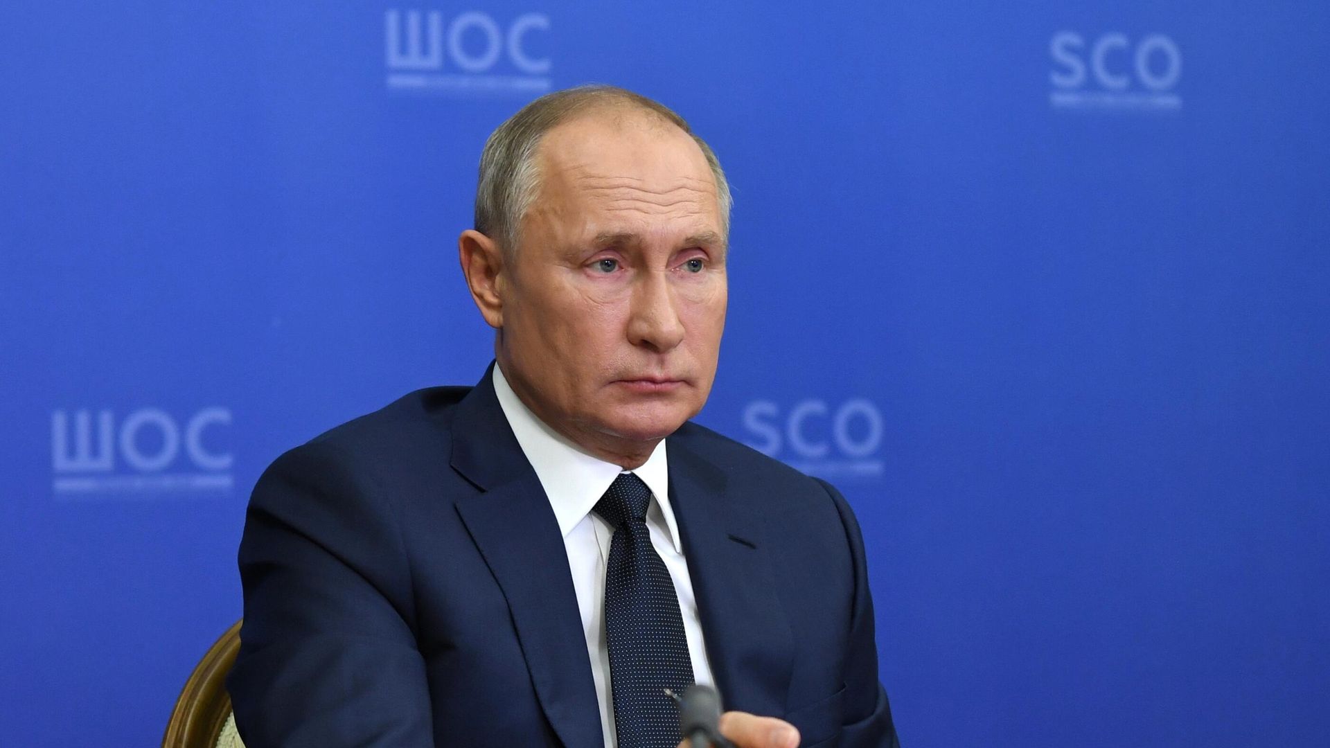Президент РФ Владимир Путин проводит в режиме видеоконференции заседание Совета глав государств - членов ШОС Президент РФ Владимир Путин проводит в режиме видеоконференции заседание Совета глав государств - членов ШОС - РИА Новости, 1920, 10.11.2020