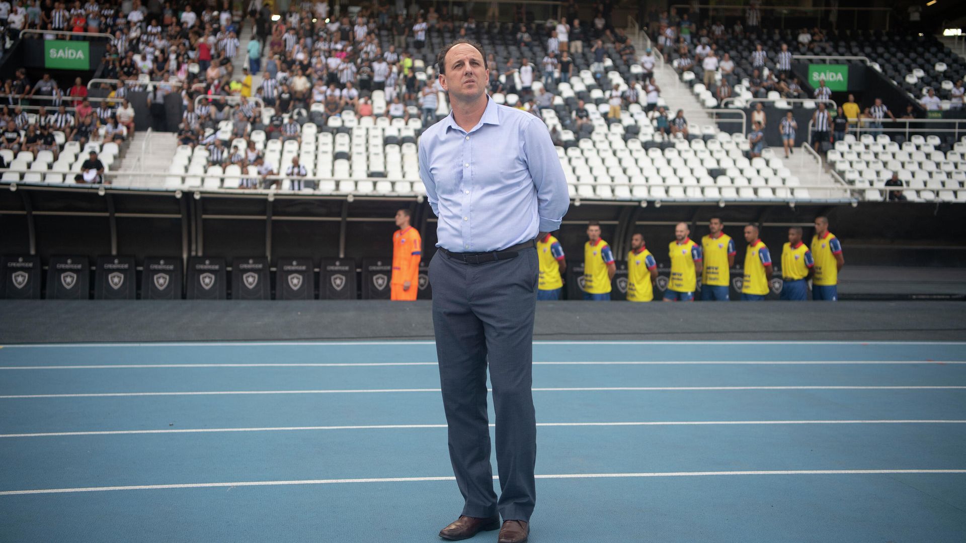 Brazil's Fortaleza coach Rogerio Ceni is seen before the Brazilian Championship football match against Botafogo at the Nilton Santos stadium in Rio de Janeiro, Brazil, on May 5, 2019. (Photo by Mauro PIMENTEL / AFP) Brazil's Fortaleza coach Rogerio Ceni is seen before the Brazilian Championship football match against Botafogo at the Nilton Santos stadium in Rio de Janeiro, Brazil, on May 5, 2019. (Photo by Mauro PIMENTEL / AFP) - РИА Новости, 1920, 10.11.2020