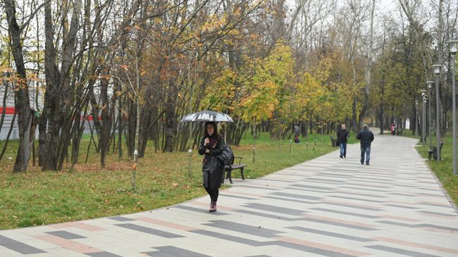 Благоустроенная территория у станции МЦД