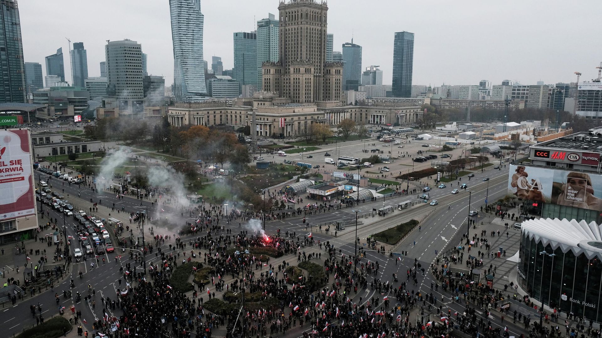 Марш по случаю Дня национальной независимости в Варшаве, Польша - РИА Новости, 1920, 11.11.2020