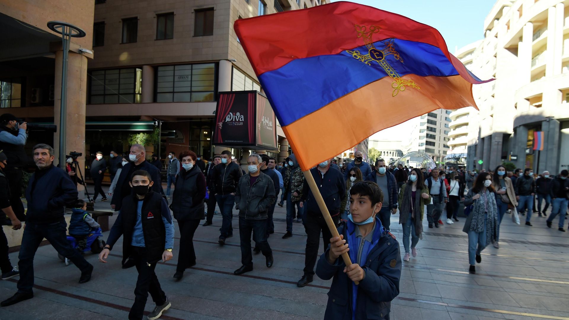 Участники митинга оппозиции в Ереване Участники митинга оппозиции в Ереване - РИА Новости, 1920, 12.11.2020