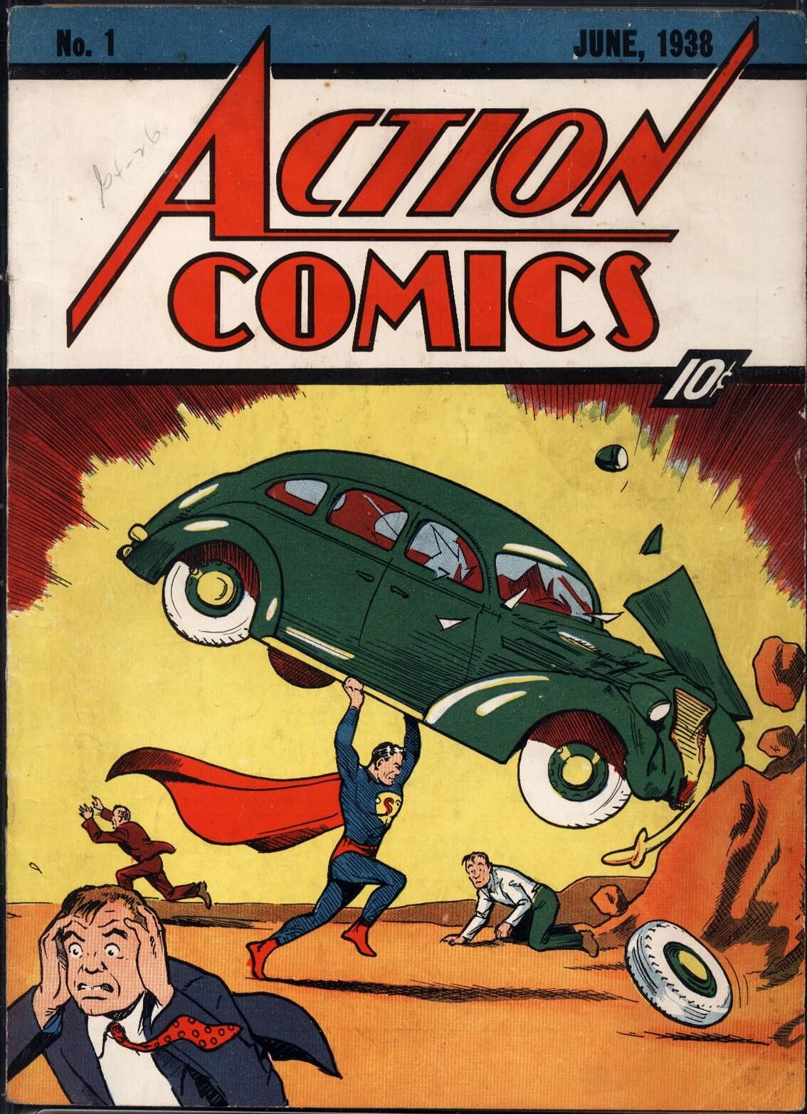 Обложка Action Comics 1938 года Обложка Action Comics 1938 года - РИА Новости, 1920, 01.07.2021