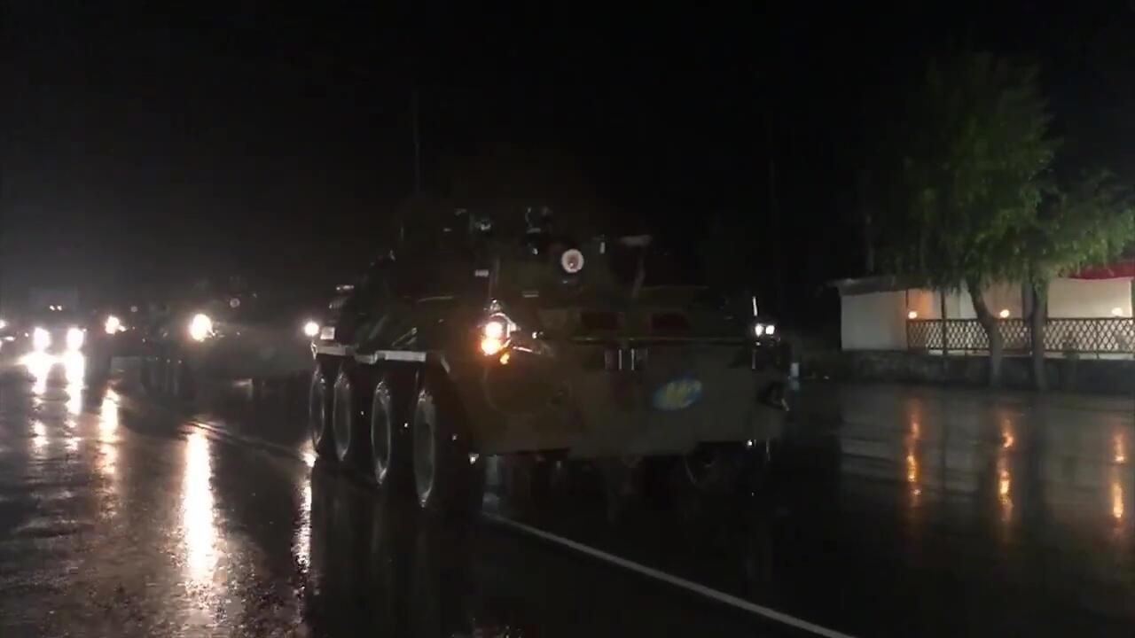 Колонна военной техники миротворческого контингента ВС РФ в Армении - РИА Новости, 1920, 07.03.2024