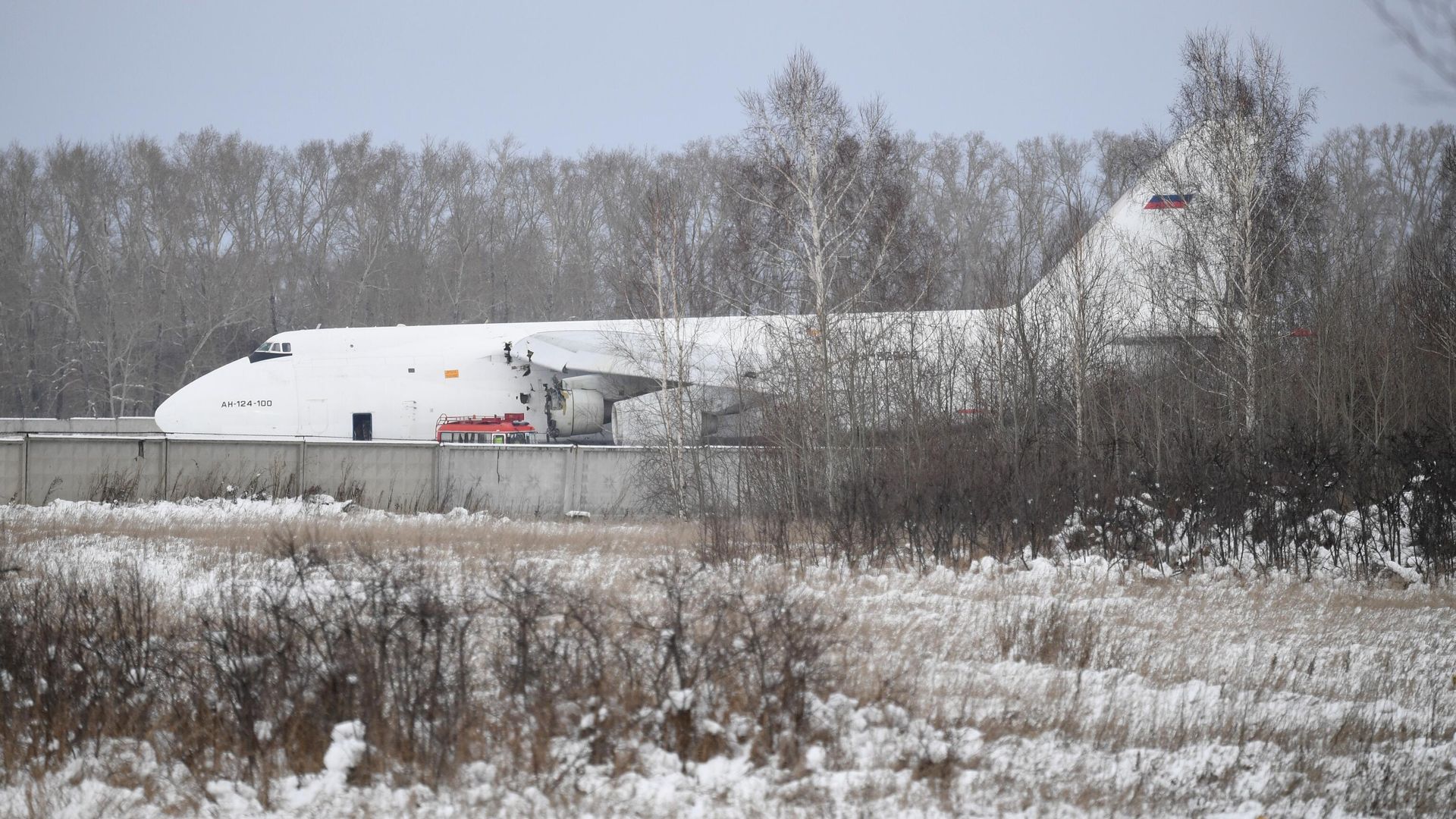 Самолет Ан-124 произвел вынужденную посадку из-за проблем с двигателем в новосибирском международном аэропорту Толмачево Самолет Ан-124 произвел вынужденную посадку из-за проблем с двигателем в новосибирском международном аэропорту Толмачево - РИА Новости, 1920, 13.11.2020