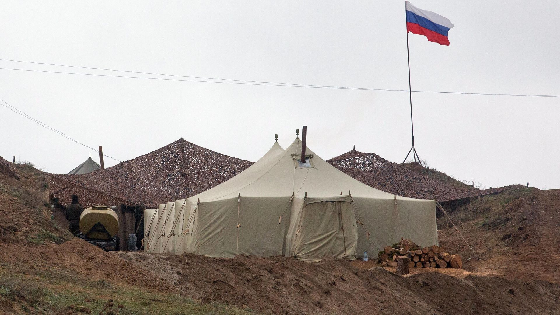 База российских миротворцев в Нагорном Карабахе База российских миротворцев в Нагорном Карабахе - РИА Новости, 1920, 17.11.2020