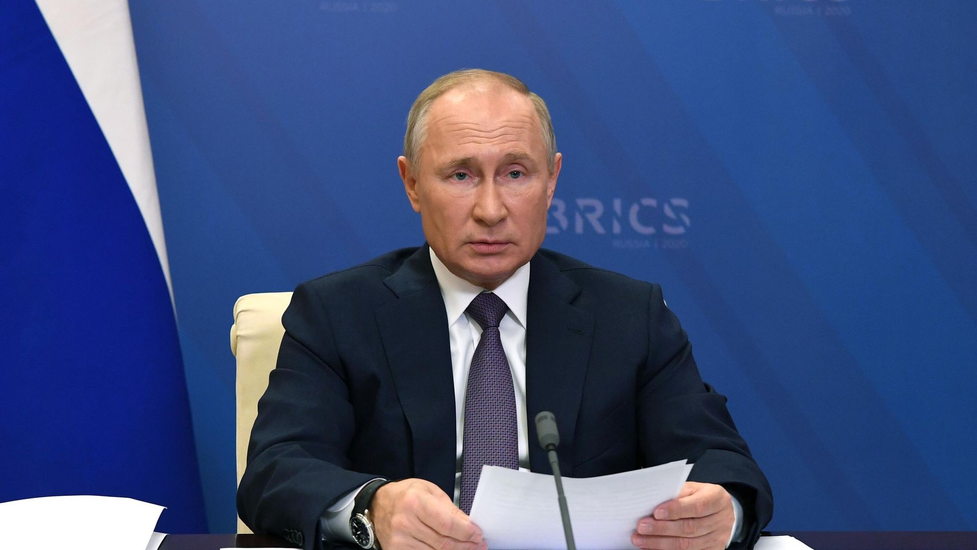 Президент РФ Владимир Путин принимает участие в XII саммите БРИКС в режиме видеоконференции Президент РФ Владимир Путин принимает участие в XII саммите БРИКС в режиме видеоконференции - РИА Новости, 1920, 17.11.2020