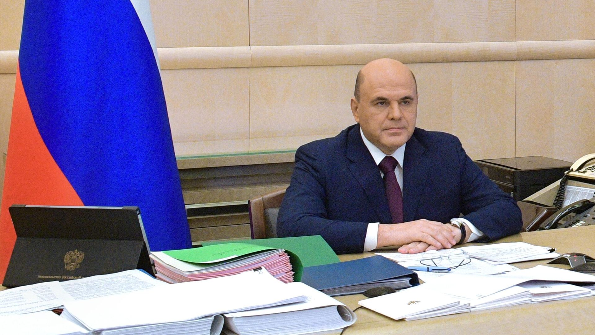 Председатель правительства РФ Михаил Мишустин проводит совещание с членами кабинета министров РФ в режиме видеоконференции Председатель правительства РФ Михаил Мишустин проводит совещание с членами кабинета министров РФ в режиме видеоконференции - РИА Новости, 1920, 30.11.2020