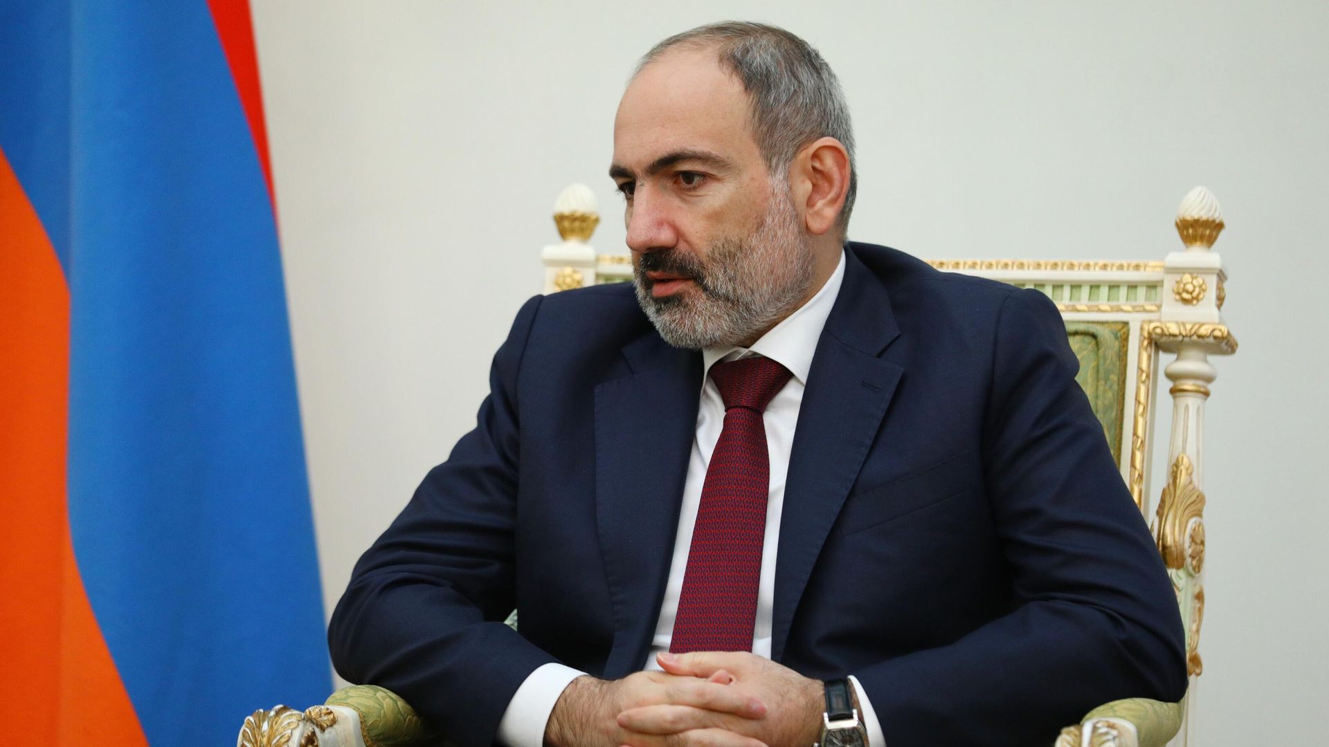 Премьер-министр Армении Никол Пашинян во время встречи с министром иностранных дел РФ Сергеем Лавровым в Ереване Премьер-министр Армении Никол Пашинян во время встречи с министром иностранных дел РФ Сергеем Лавровым в Ереване - РИА Новости, 1920, 22.12.2020