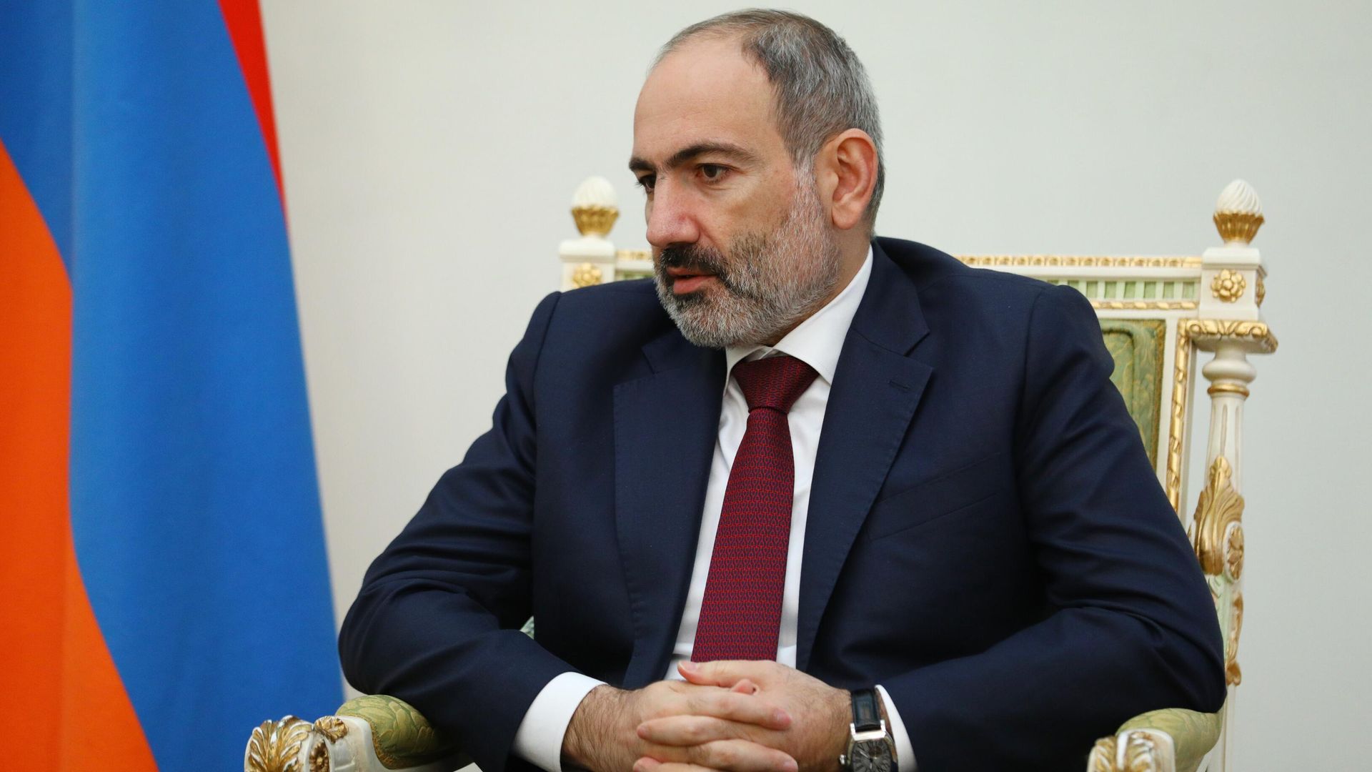 Премьер-министр Армении Никол Пашинян во время встречи с министром иностранных дел РФ Сергеем Лавровым в Ереване Премьер-министр Армении Никол Пашинян во время встречи с министром иностранных дел РФ Сергеем Лавровым в Ереване - РИА Новости, 1920, 27.11.2020