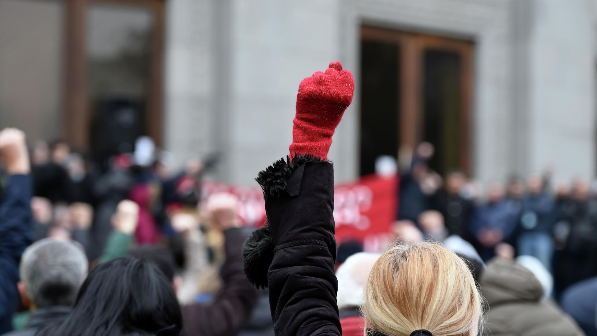 Участники акции протеста против действующего правительства на площади Свободы в Ереване Участники акции протеста против действующего правительства на площади Свободы в Ереване - РИА Новости, 1920, 21.11.2020