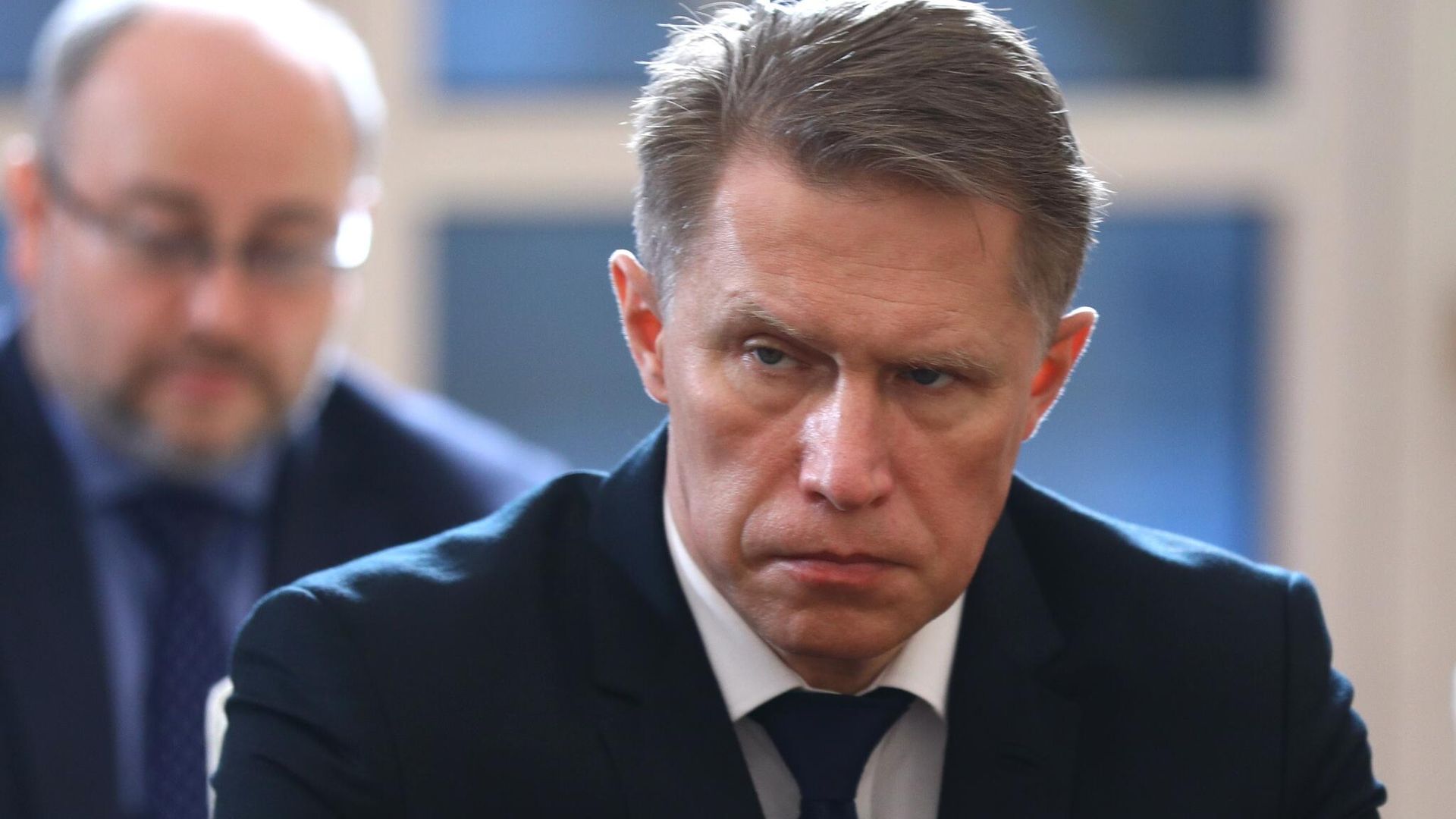Министр здравоохранения России Михаил Мурашко во время встречи с президентом Азербайджана Ильхамом Алиевым в Баку Министр здравоохранения России Михаил Мурашко во время встречи с президентом Азербайджана Ильхамом Алиевым в Баку - РИА Новости, 1920, 14.12.2020