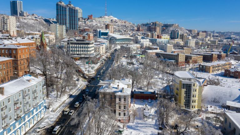 Вид на город Владивосток Вид на город Владивосток