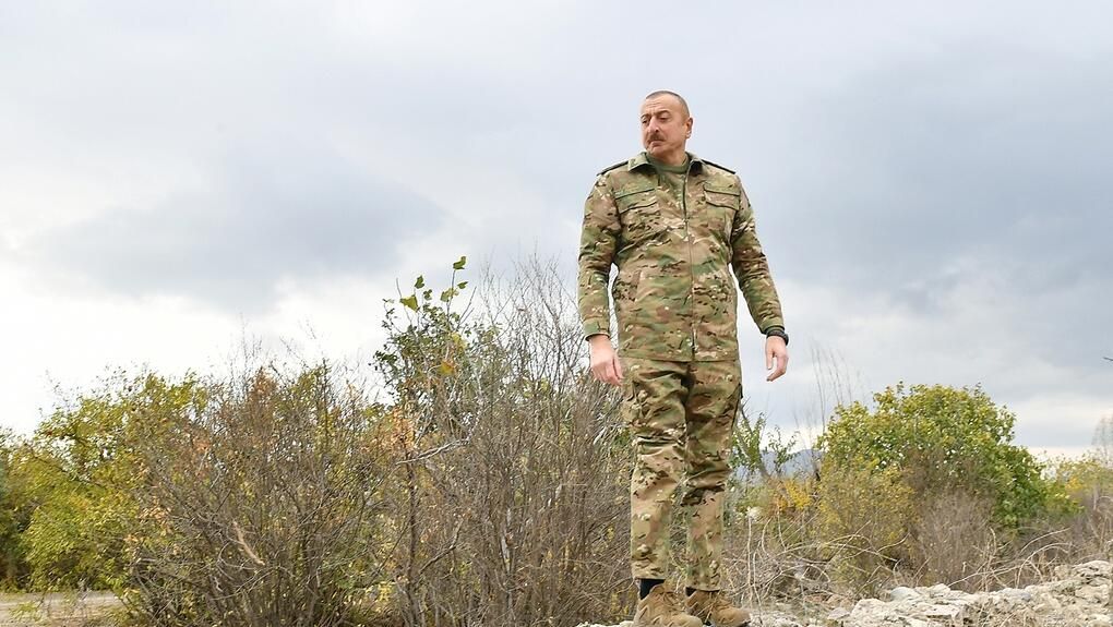 Президент Азербайджана Ильхам Алиев во время посещения города Агдам Президент Азербайджана Ильхам Алиев во время посещения города Агдам - РИА Новости, 1920, 18.12.2020