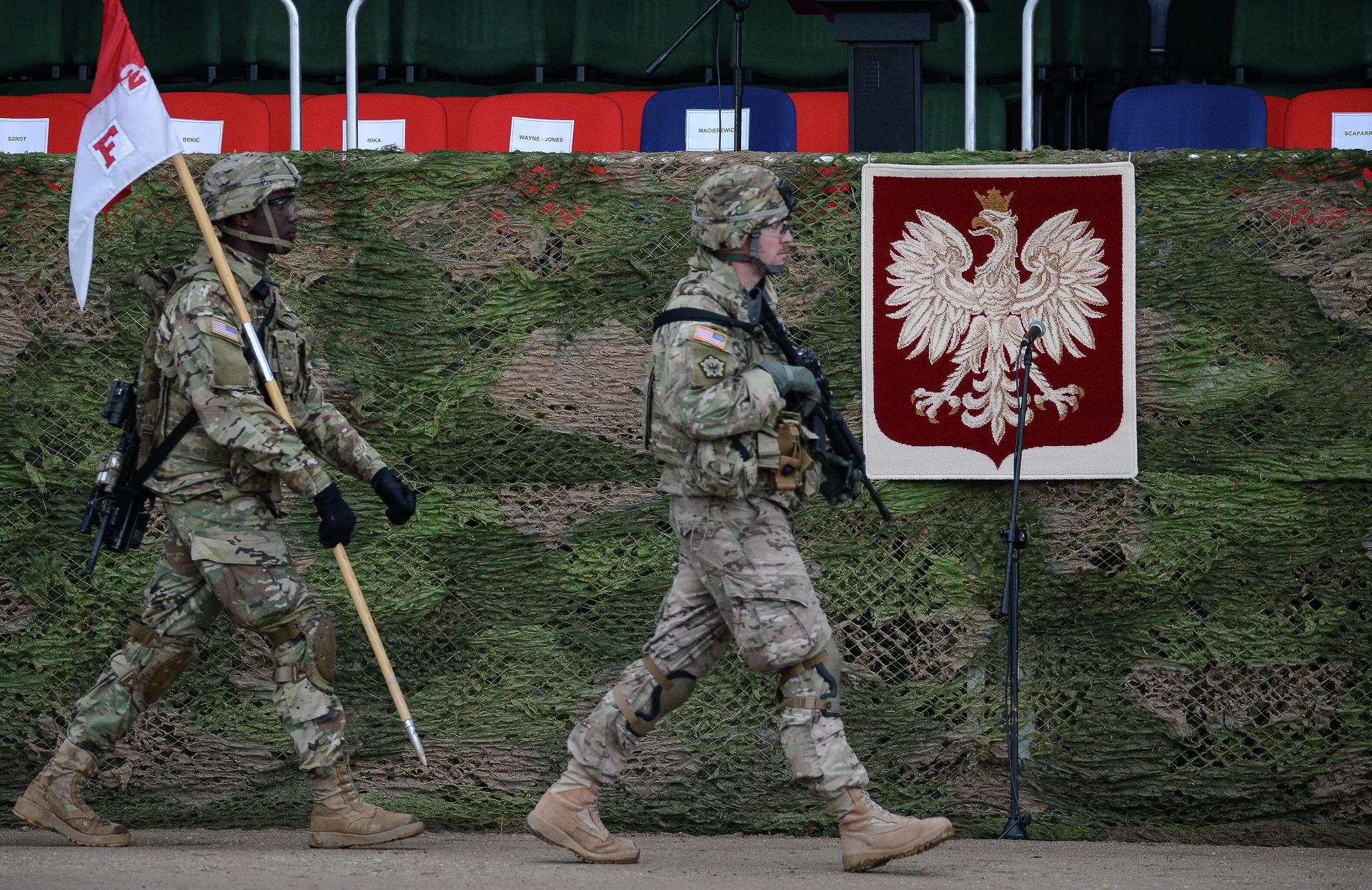 Церемония приветствия многонационального батальона НАТО под руководством США в польском Ожише - РИА Новости, 1920, 05.02.2021