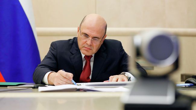 Председатель правительства РФ Михаил Мишустин проводит в режиме видеоконференции совещание с вице-премьерами РФ
