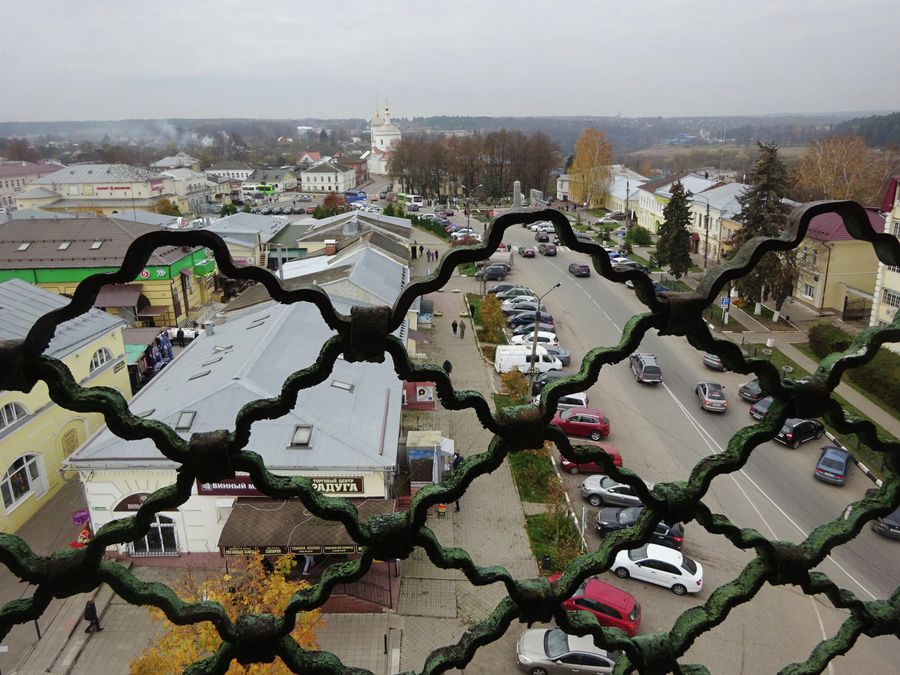 Вид на центр города с колокольни Благовещенского собора Вид на центр города с колокольни Благовещенского собора