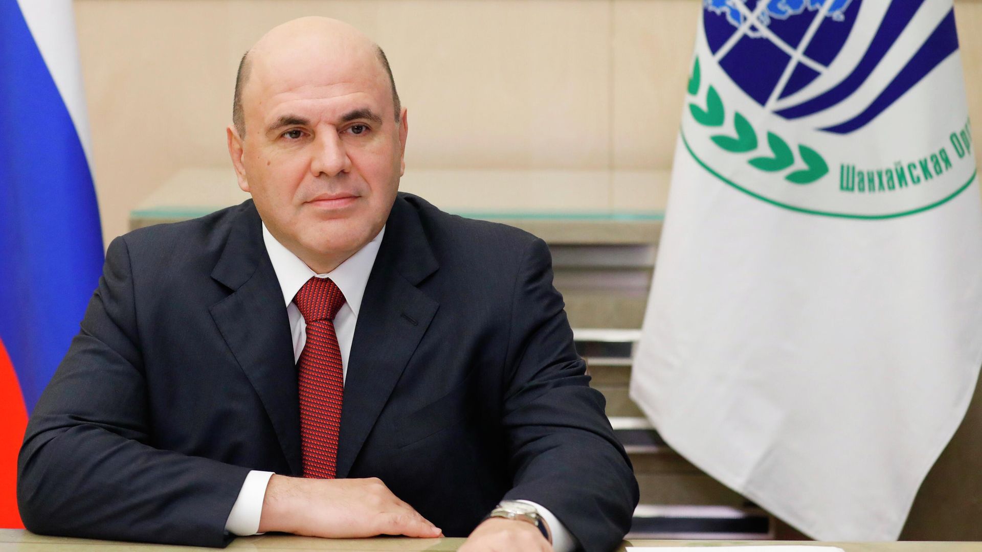 Председатель правительства РФ Михаил Мишустин принимает участие в заседании Совета глав правительств государств - членов ШОС - РИА Новости, 1920, 03.03.2021