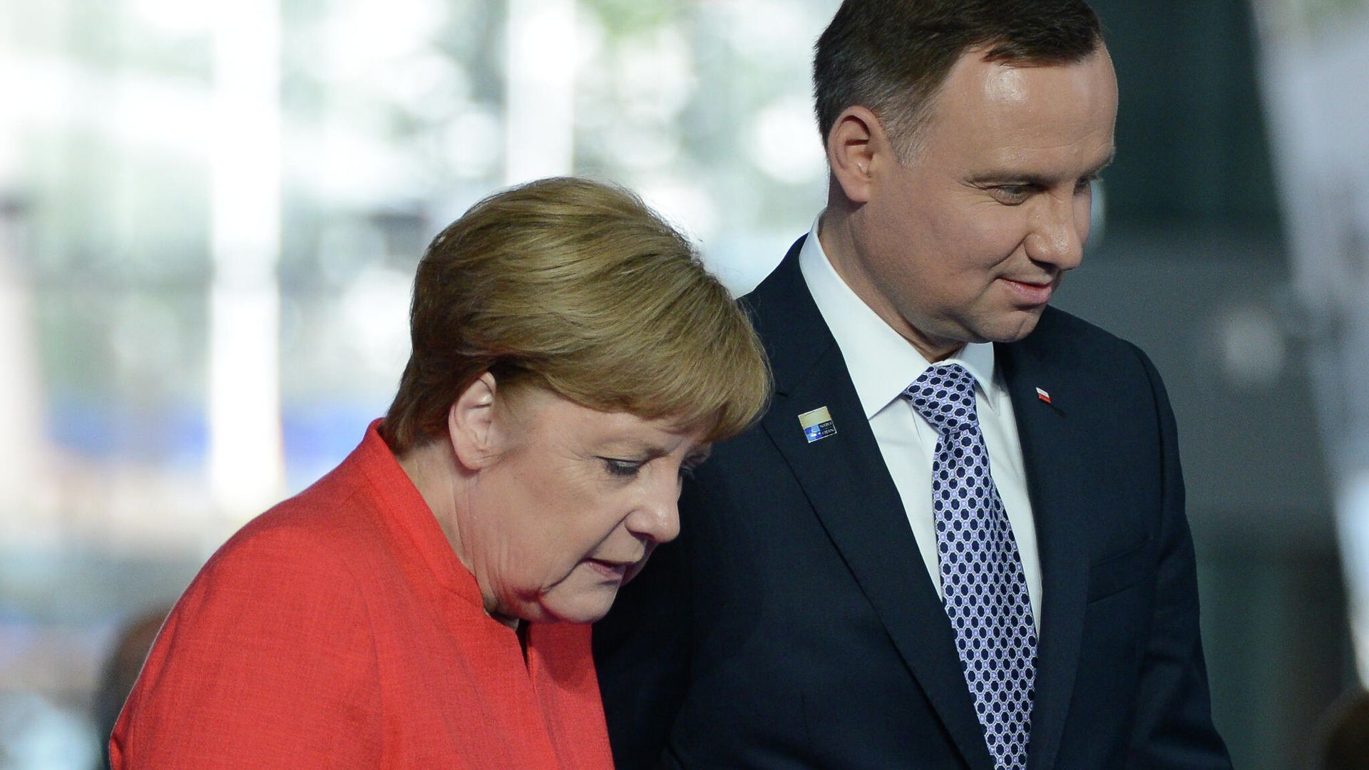 Президент Польши Анджей Дуда и федеральный канцлер ФРГ Ангела Меркель Президент Польши Анджей Дуда и федеральный канцлер ФРГ Ангела Меркель - РИА Новости, 1920, 12.09.2021
