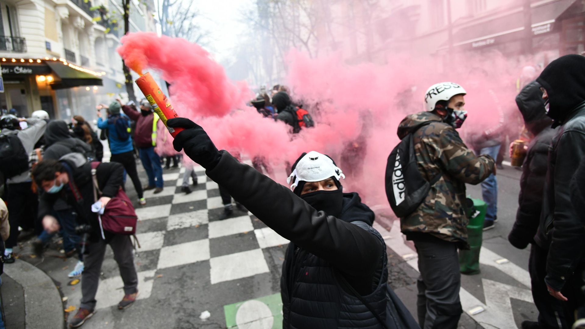 Протесты в Париже Протесты в Париже - РИА Новости, 1920, 07.12.2020