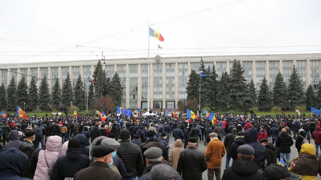 Митинг в Кишиневе, происходящий 6 декабря