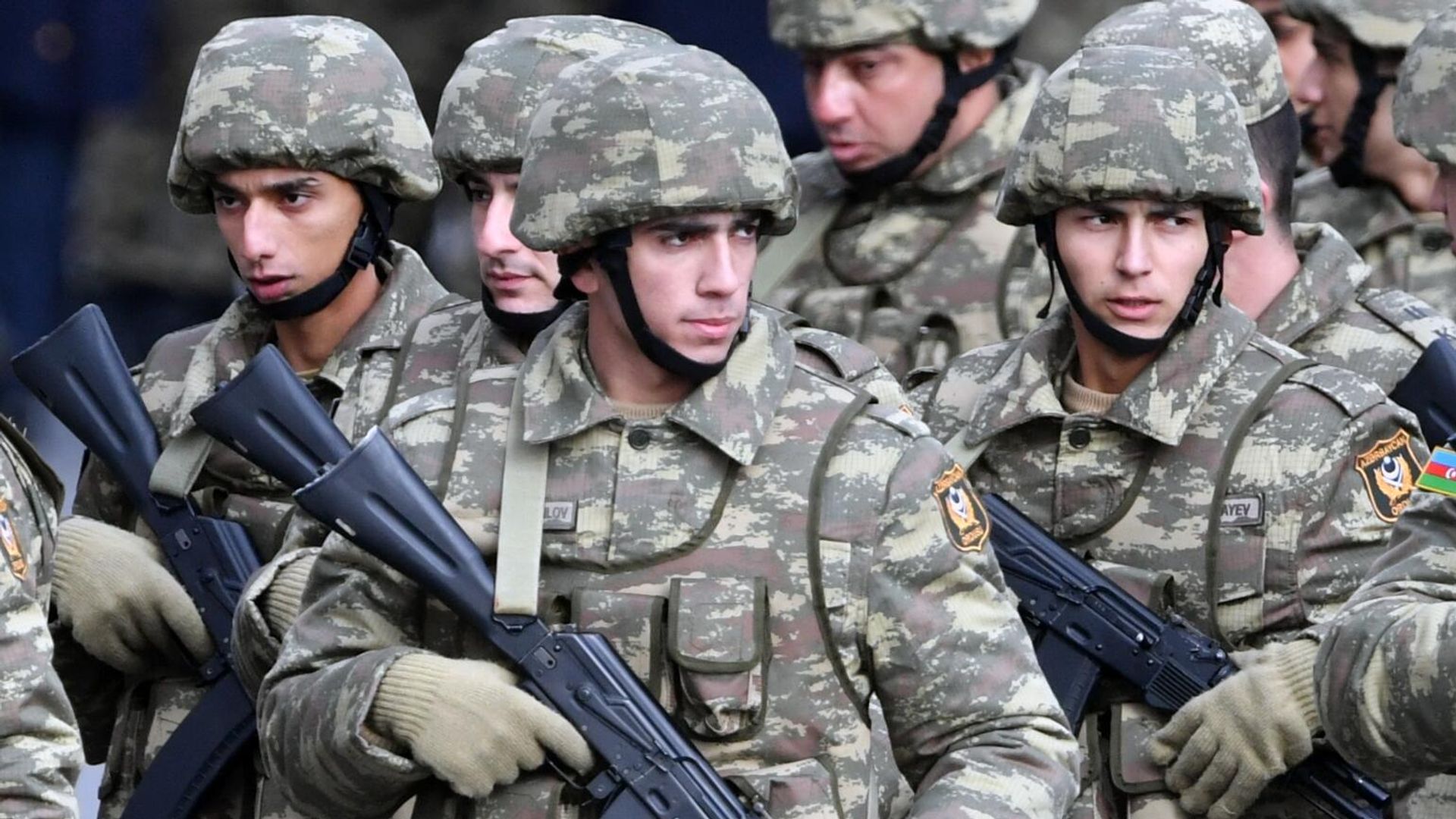 Военнослужащие азербайджанской армии Военнослужащие азербайджанской армии - РИА Новости, 1920, 12.12.2020