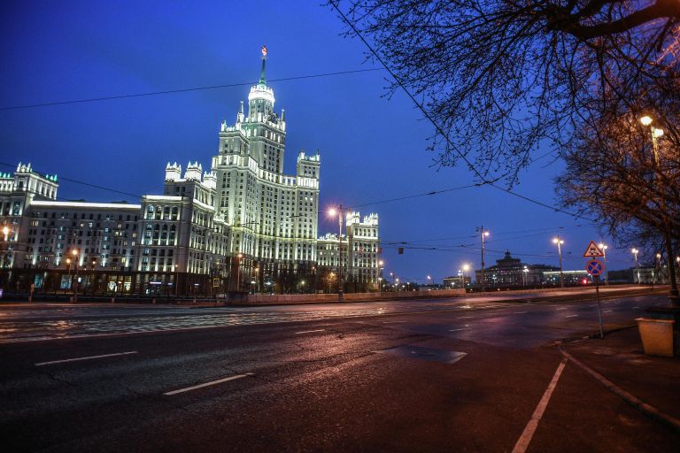 Москва во время режима самоизоляции жителей Москва во время режима самоизоляции жителей