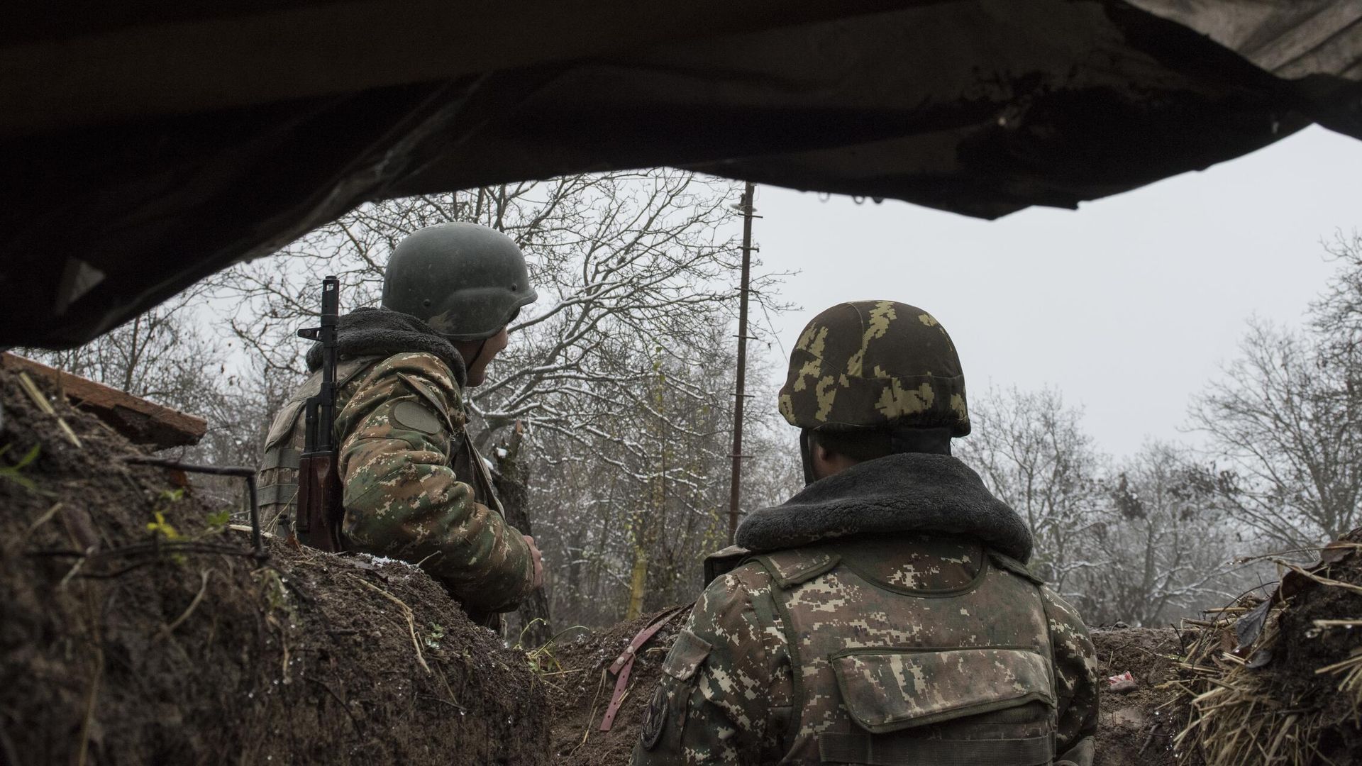 Военнослужащие армии обороны непризнанной Нагорно-Карабахской республики в селе Тагавард Мартунинского района в Нагорном Карабахе - РИА Новости, 1920, 15.12.2020
