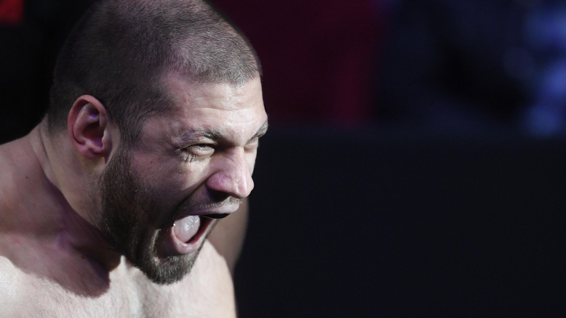 Иван Штырков в поединке в полутяжёлом весе в рамках турнира Absolute Championship Akhmat (ACA) 115 на ВТБ-Арене в Москве. Иван Штырков в поединке в полутяжёлом весе в рамках турнира Absolute Championship Akhmat (ACA) 115 на ВТБ-Арене в Москве. - РИА Новости, 1920, 13.12.2020
