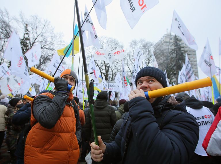 Акция против карантинных мер на Украине Акция против карантинных мер на Украине