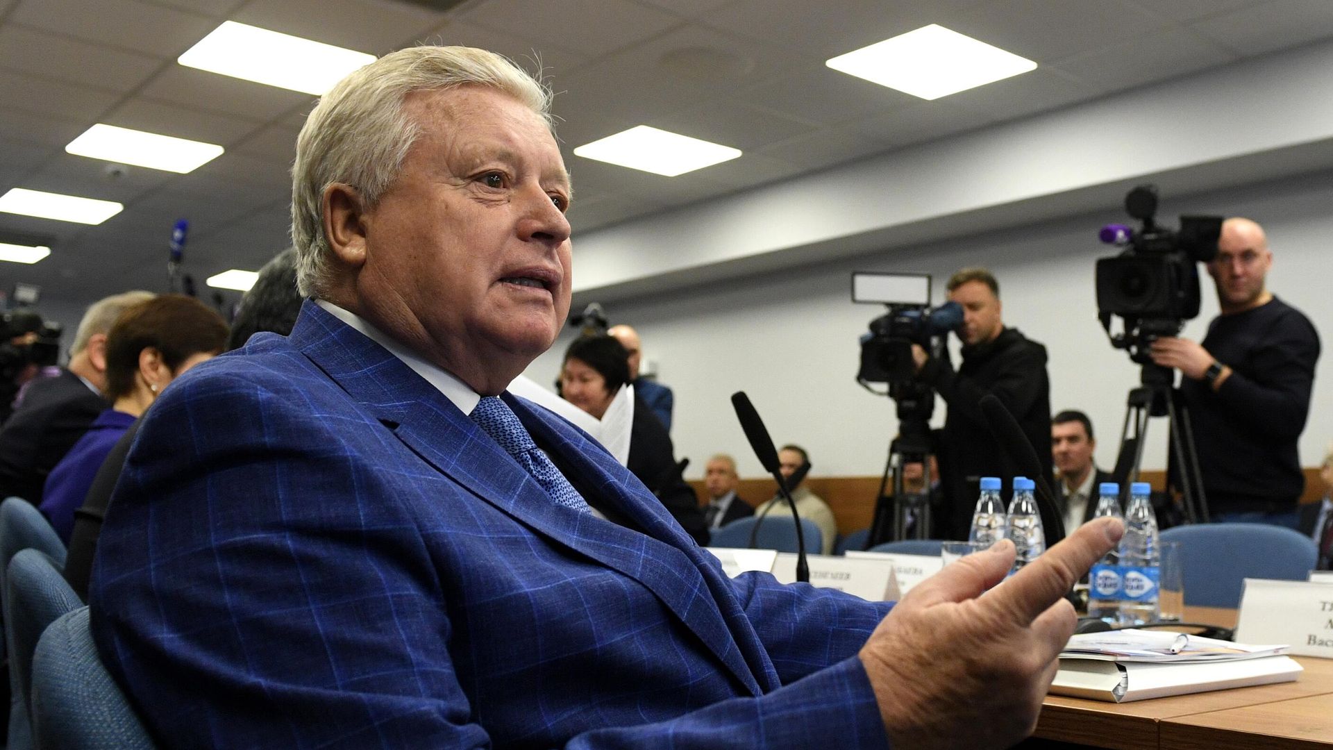 Почетный президент Олимпийского комитета России Леонид Тягачев Почетный президент Олимпийского комитета России Леонид Тягачев - РИА Новости, 1920, 01.02.2024
