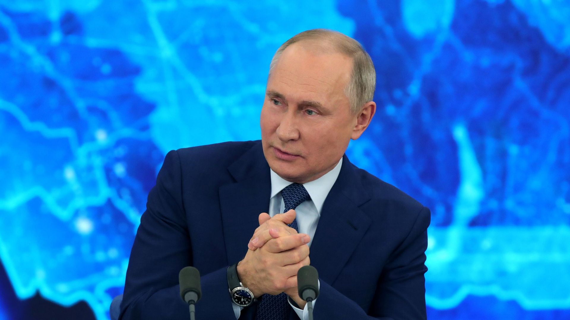 Президент РФ Владимир Путин на большой ежегодной пресс-конференции в режиме видеоконференции Президент РФ Владимир Путин на большой ежегодной пресс-конференции в режиме видеоконференции - РИА Новости, 1920, 17.12.2020