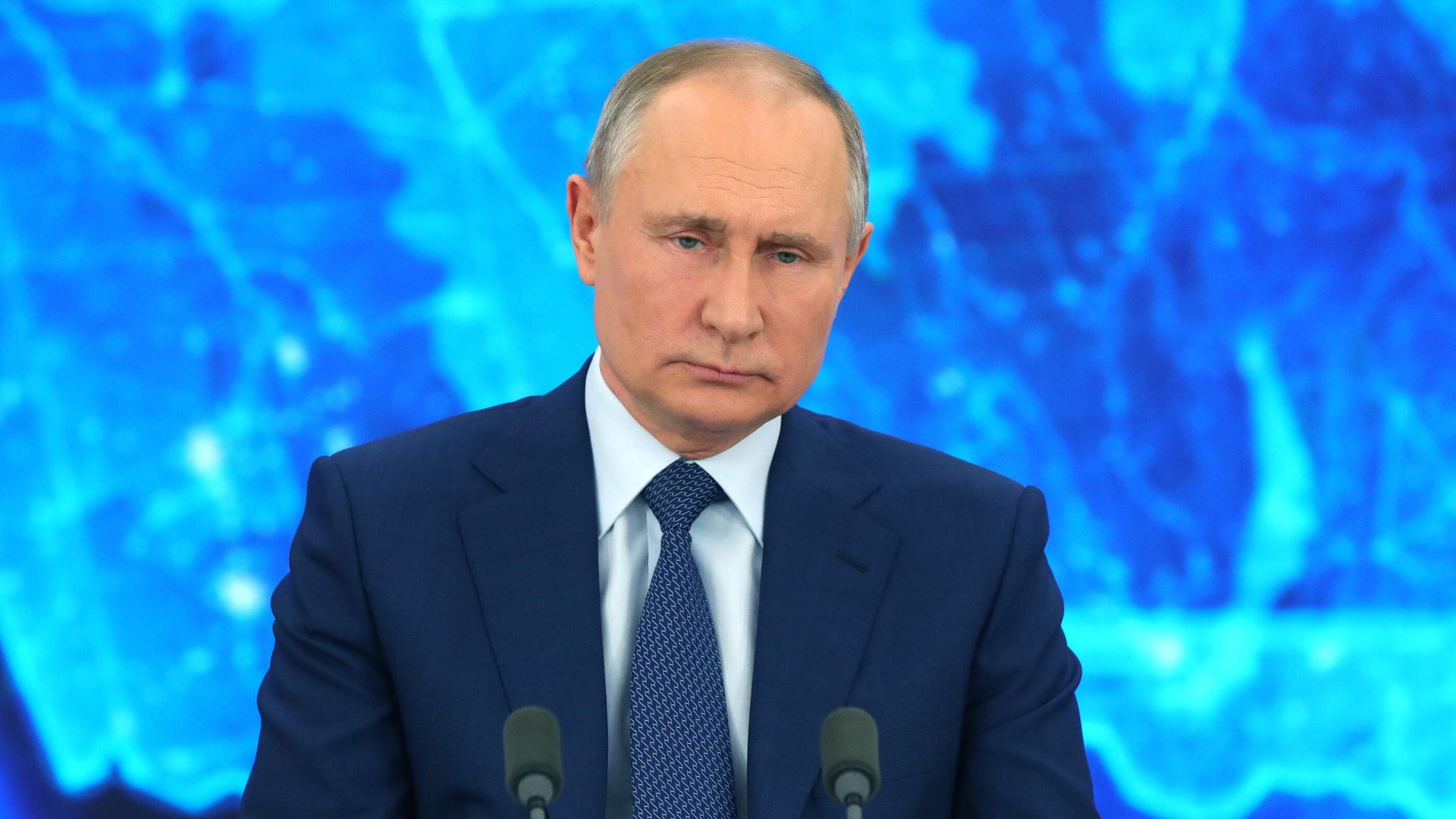 Президент РФ Владимир Путин на большой ежегодной пресс-конференции в режиме видеоконференции Президент РФ Владимир Путин на большой ежегодной пресс-конференции в режиме видеоконференции - РИА Новости, 1920, 17.12.2020