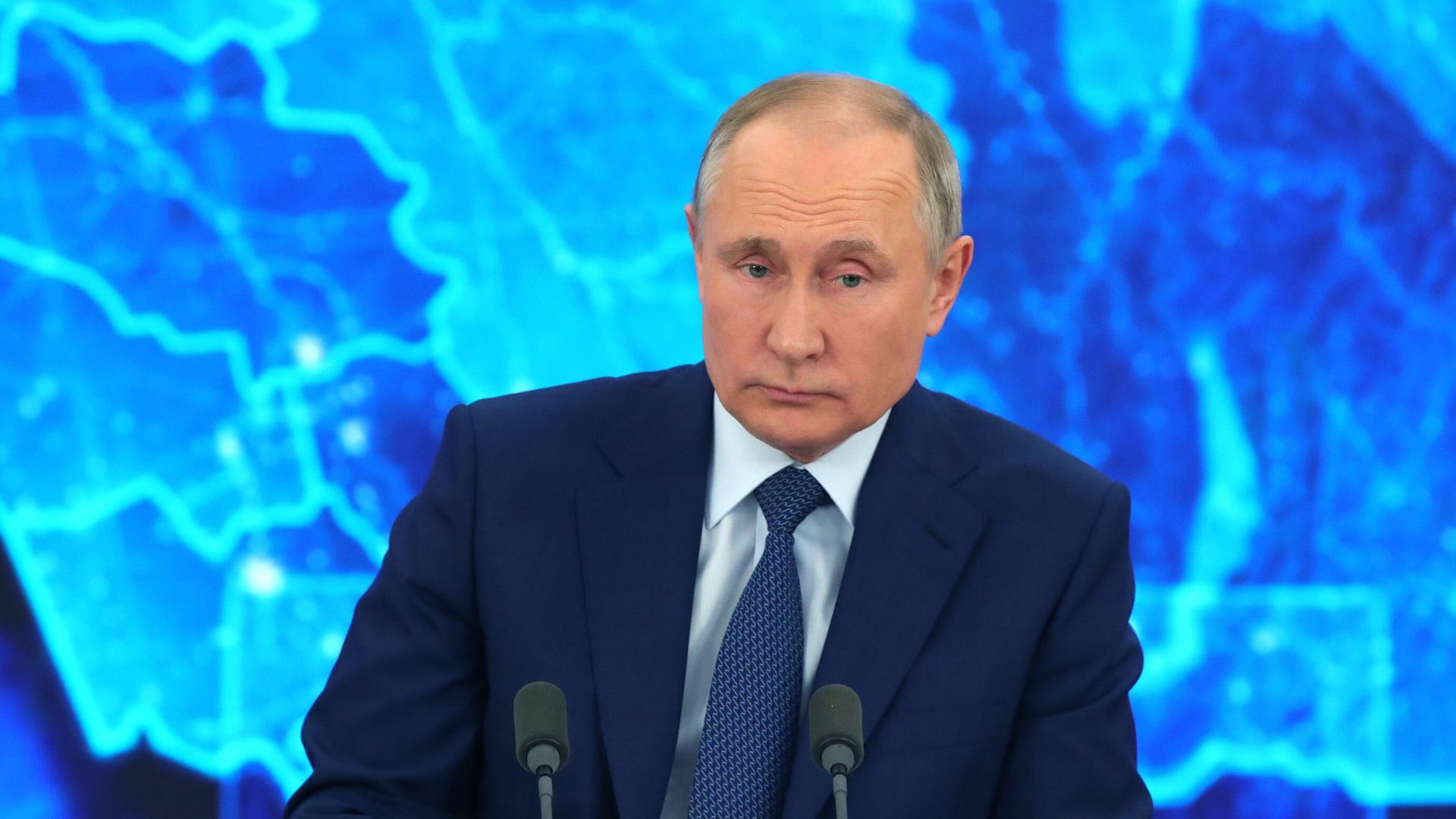 Президент РФ Владимир Путин на большой ежегодной пресс-конференции в режиме видеоконференции Президент РФ Владимир Путин на большой ежегодной пресс-конференции в режиме видеоконференции - РИА Новости, 1920, 17.12.2020