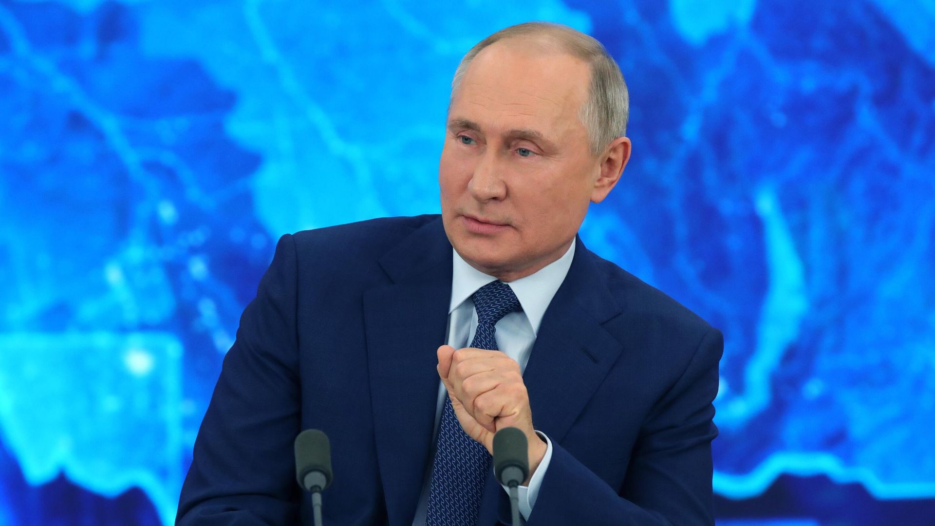Президент РФ Владимир Путин на большой ежегодной пресс-конференции Президент РФ Владимир Путин на большой ежегодной пресс-конференции - РИА Новости, 1920, 09.11.2023