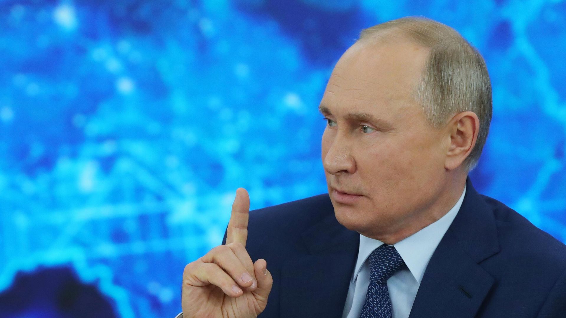 Президент РФ Владимир Путин на большой ежегодной пресс-конференции Президент РФ Владимир Путин на большой ежегодной пресс-конференции - РИА Новости, 1920, 23.12.2020