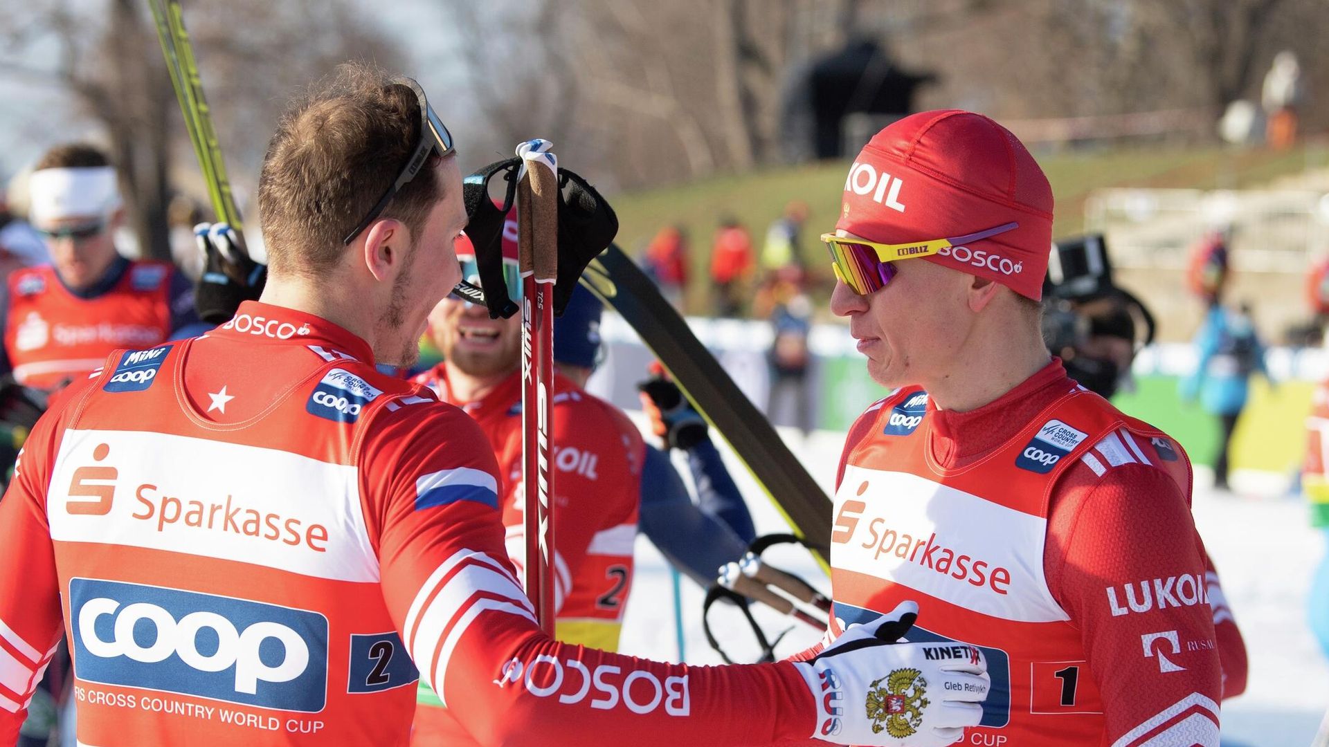 Лыжники сборной России Глеб Ретивых и Александр Большунов на Чемпионате мира по лыжным гонкам в Дрездене - РИА Новости, 1920, 02.12.2025